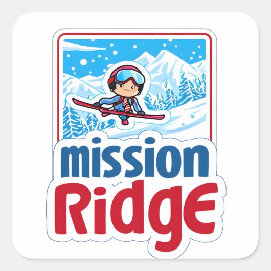Mission Ridge Shred Stickers - Summit Pack (Set va (Voorkant)