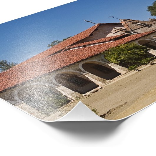 Mission San Antonio de Padua Foto Afdruk (Hoek)