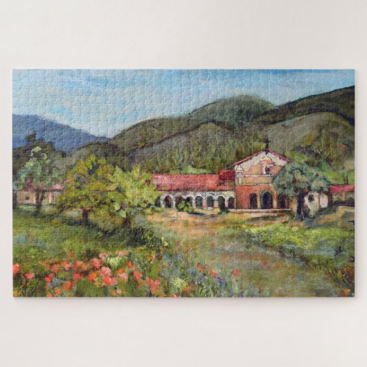 Mission San Antonio de Padua Puzzle Legpuzzel (Horizontaal)