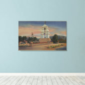 Mission San Bernardino Asistencia Canvas Afdruk (Insitu (Houten vloer))