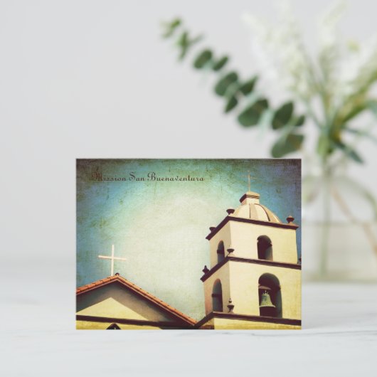 Mission San Buenaventura Briefkaart (Staand voorkant)
