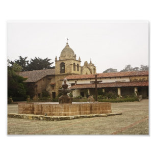 Mission San Carlos Borromeo de Carmelo Foto Afdruk