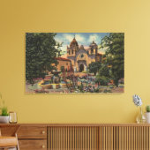 Mission San Carlos de Borromeo de Monterey Canvas Afdruk (Insitu (Woonkamer))