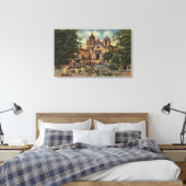 Mission San Carlos de Borromeo de Monterey Canvas Afdruk (Insitu (Slaapkamer))