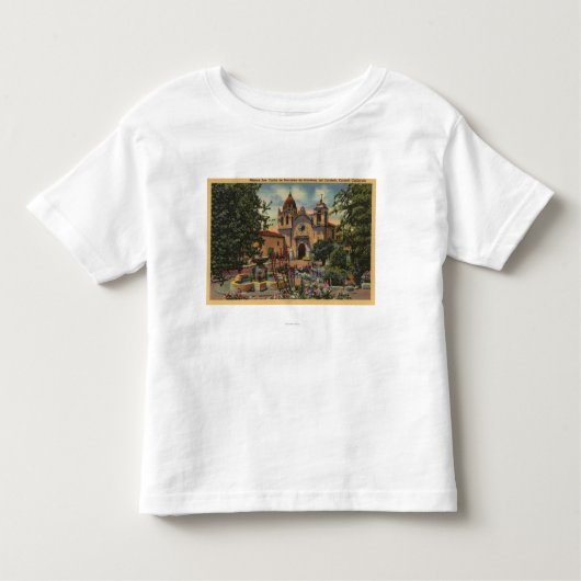 Mission San Carlos de Borromeo de Monterey Kinder Shirts (Voorkant)