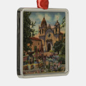 Mission San Carlos de Borromeo de Monterey Metalen Ornament (Rechts)