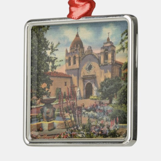 Mission San Carlos de Borromeo de Monterey Metalen Ornament (Links)