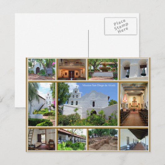 Mission San Diego Briefkaart (Voorkant / Achterkant)