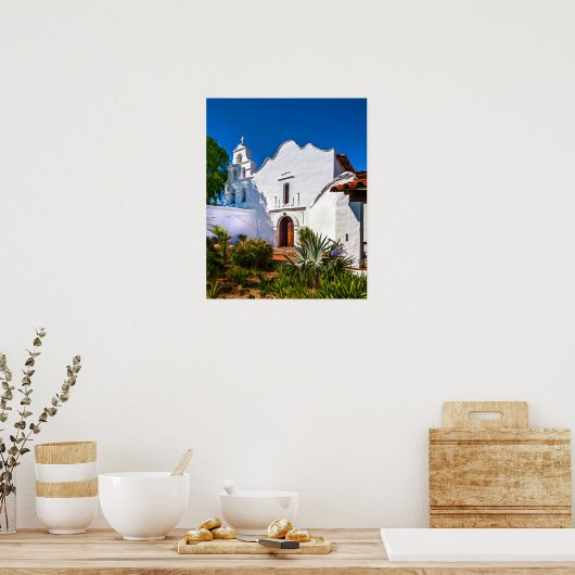 Mission SAN DIEGO de Alcala California Poster (Keuken)