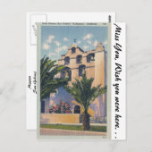 Mission San Gabriel, Californië Briefkaart (Voorkant / Achterkant)