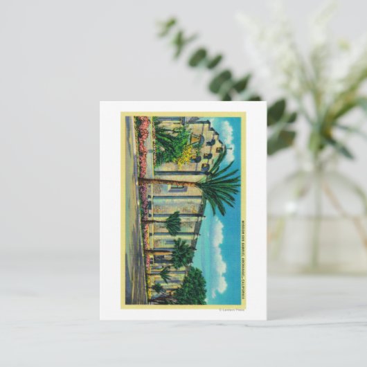 Mission San Gabriel San Garbriel, CA Briefkaart (Staand voorkant)