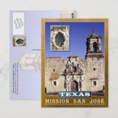 Mission San José, San Antonio, Texas Briefkaart (Voorkant / Achterkant)