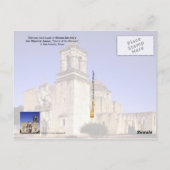 Mission San Jose, Texas - uitgebreide voorfaçade Briefkaart (Achterkant)