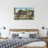 Mission San Juan Bautista, Californië Canvas Afdruk (Insitu (Slaapkamer))