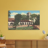 Mission San Juan Bautista, Californië Canvas Afdruk (Insitu (Woonkamer))