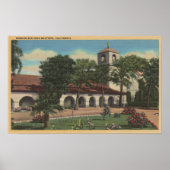 Mission San Juan Bautista, Californië Poster (Voorkant)