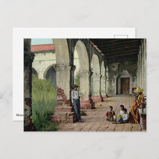 Mission San Juan Capistrano Briefkaart (Voorkant / Achterkant)