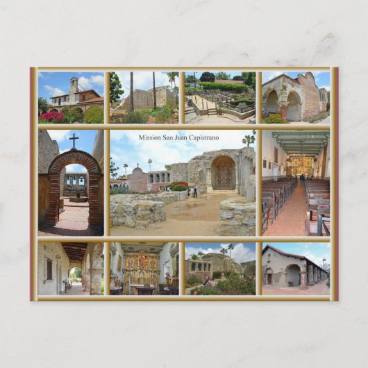Mission San Juan Capistrano Briefkaart (Voorkant)