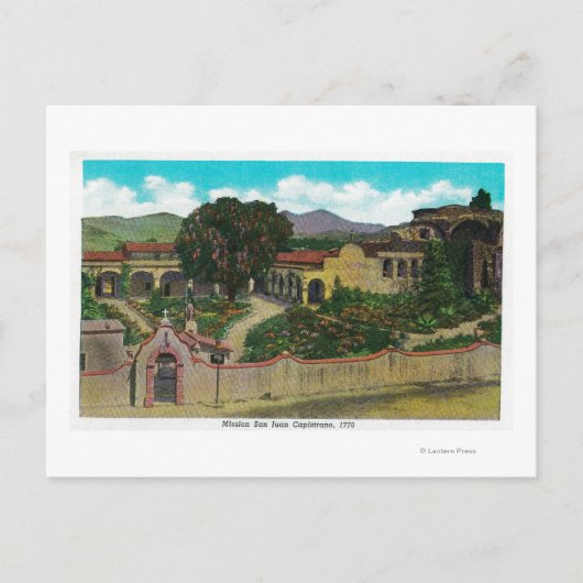 Mission San Juan Capistrano Briefkaart (Voorkant)