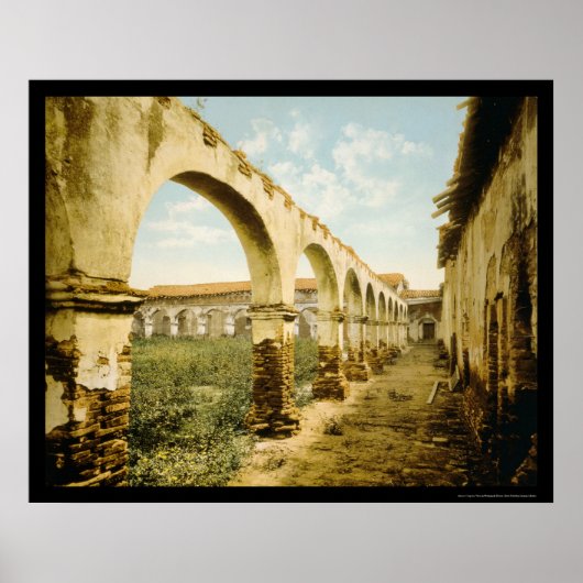 Mission San Juan Capistrano, CA 1899 Poster (Voorkant)