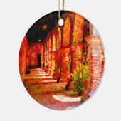 Mission San Juan Capistrano California Abstract Keramisch Ornament (Links)