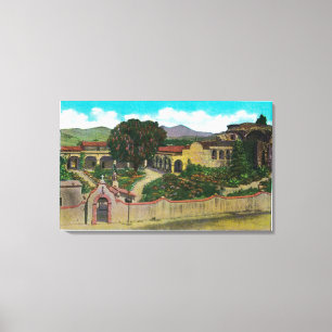 Mission San Juan Capistrano Canvas Afdruk
