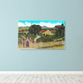 Mission San Juan Capistrano Canvas Afdruk (Insitu (Houten vloer))