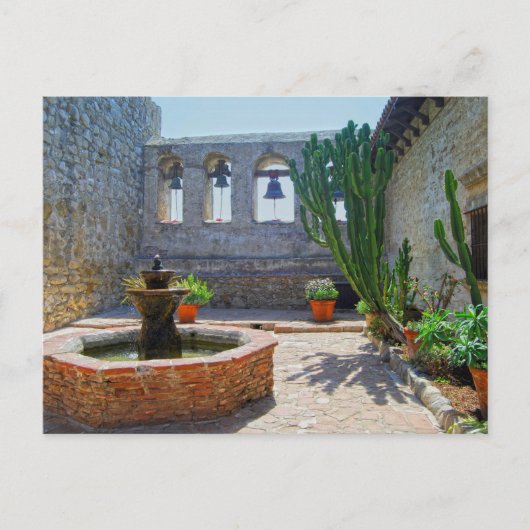 Mission San Juan Capistrano Courtyard Briefkaart (Voorkant)