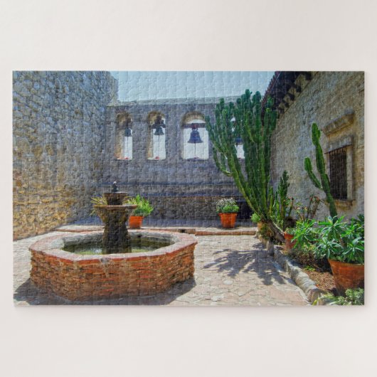 Mission San Juan Capistrano Courtyard Legpuzzel (Horizontaal)
