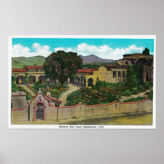Mission San Juan Capistrano Poster (Voorkant)