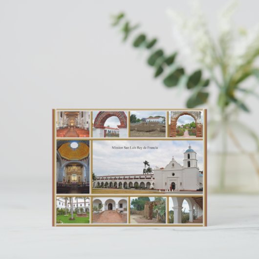 Mission San Luis Rey Briefkaart (Staand voorkant)