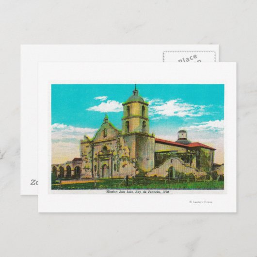 Mission San Luis, Rey de FranciaOceanside, CA Briefkaart (Voorkant / Achterkant)