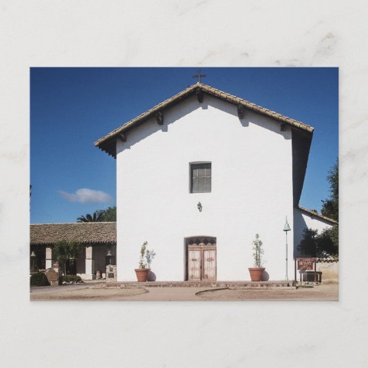 Mission San Miguel Arcangel Briefkaart (Voorkant)