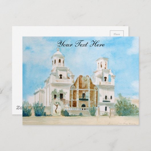 Mission San Xavier del Bac briefkaart (Voorkant / Achterkant)