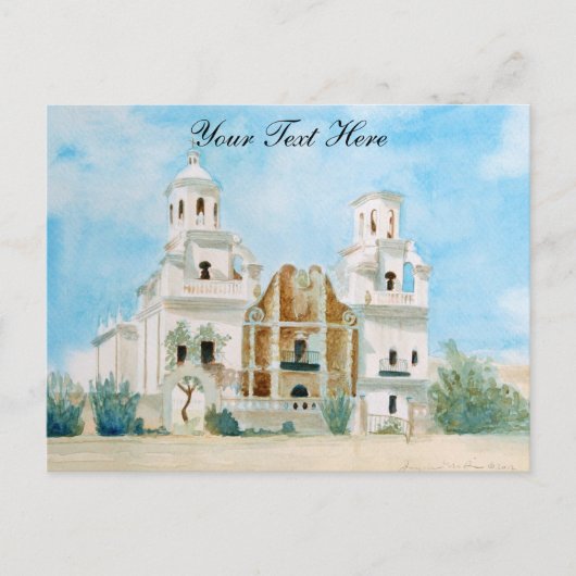 Mission San Xavier del Bac briefkaart (Voorkant)