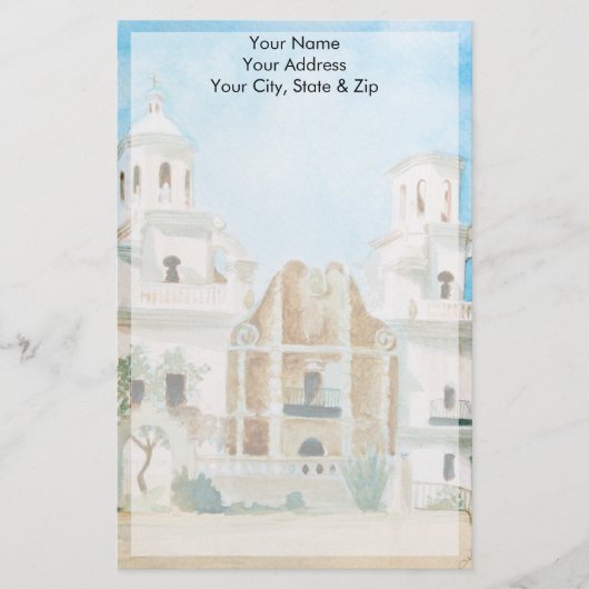 Mission San Xavier del Bac Briefpapier (Voorkant)