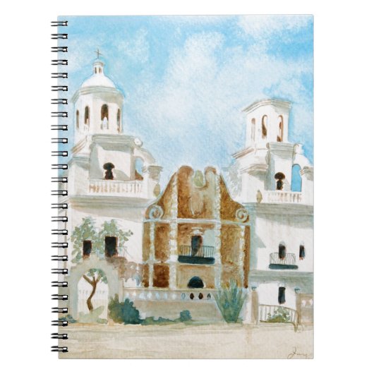 Mission San Xavier del Bac Notitieboek (Voorkant)