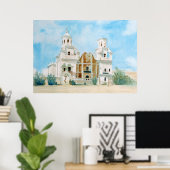 Mission San Xavier del Bac Poster (Thuiskantoor)