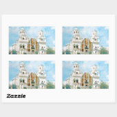 Mission San Xavier del Bac Rechthoekige Sticker (Vel)
