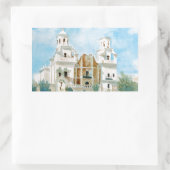 Mission San Xavier del Bac Rechthoekige Sticker (Tas)
