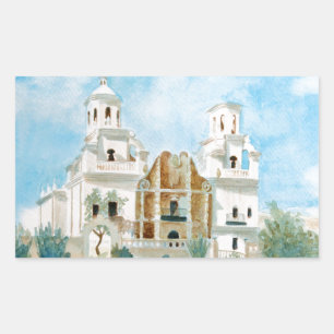 Mission San Xavier del Bac Rechthoekige Sticker