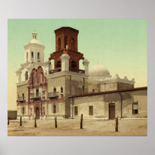 Mission San Xavier del Bac, Tucson, Arizona 1902 Poster