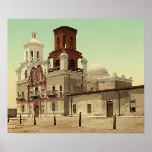 Mission San Xavier del Bac, Tucson, Arizona 1902 Poster (Voorkant)