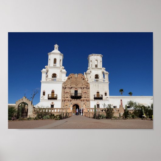 Mission San Xavier Del Bac, Tucson AZ Poster (Voorkant)