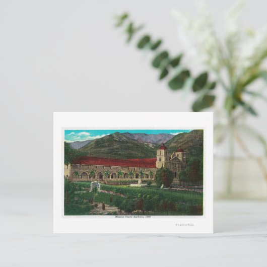 Mission Santa Barbara Briefkaart (Staand voorkant)