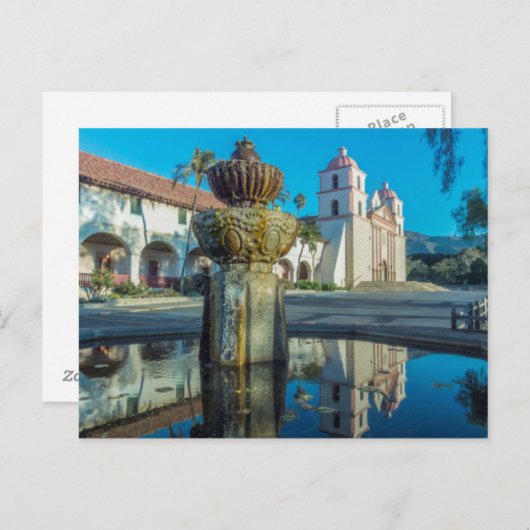 Mission Santa Barbara Briefkaart (Voorkant / Achterkant)