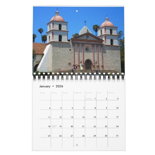 Mission Santa Barbara Kalender (Jan 2026)