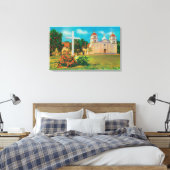 Mission Santa Barbara Uitzicht Canvas Afdruk (Insitu (Slaapkamer))