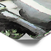 Mission Santa Barbara Waterverf Print (Hoek)