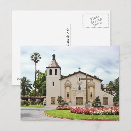 Mission Santa Clara de Asis Briefkaart (Voorkant / Achterkant)